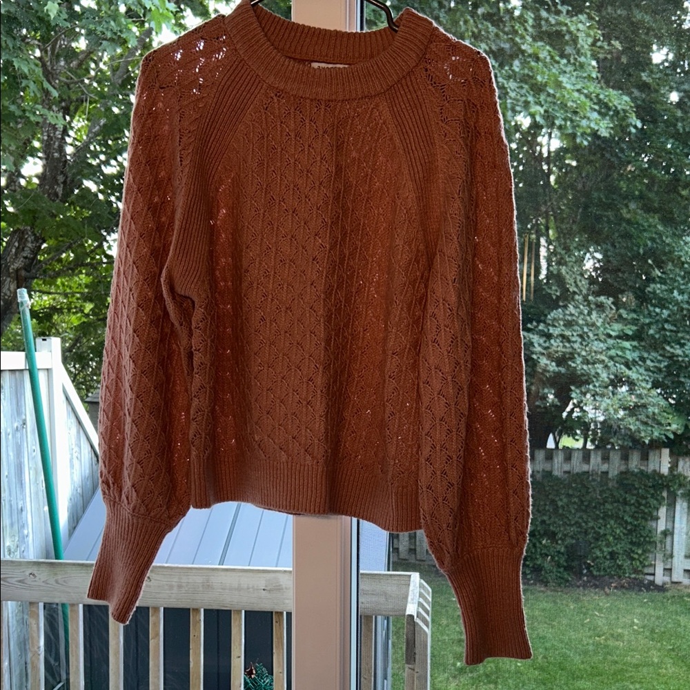 JustFab Pink Crew Neck Sweater